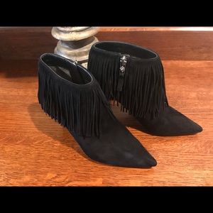 Sam Edelman Shoes - Sexy Sam Edelman suede black fringe booties Sam Edelman Shoes - Sexy Sam Edelman suede black fringe booties